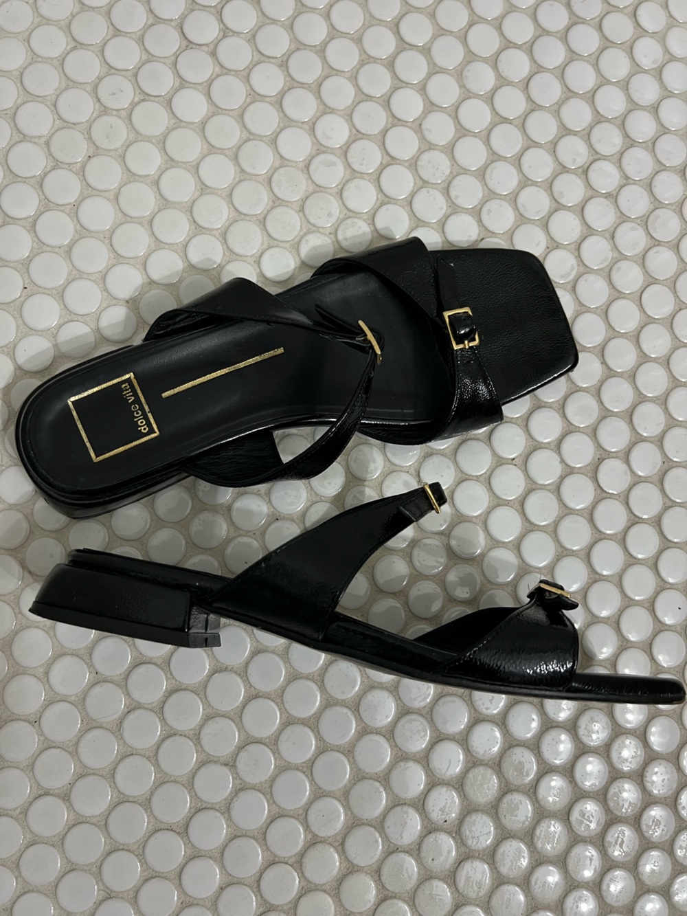 Dolce Vita Lavern Black Sandals Size 10 - Picture 7 of 11